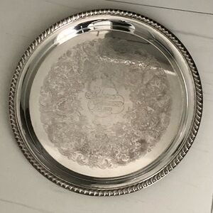 Silver-plated tray, International Silver Company. Avon Presidents Club 1978
